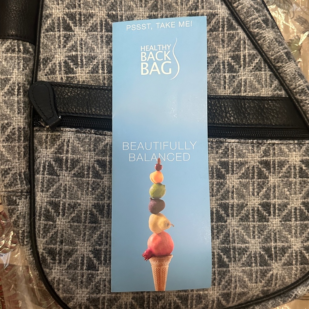 NWT AmeriBag Healthy Back Bag 17" wool special edition bag w/leather strap - Picture 6 of 13